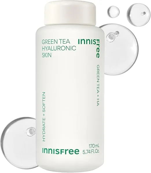 INNISFREE -Green Tea (Hydrate + Soften) Hyaluronic Skin 170ml