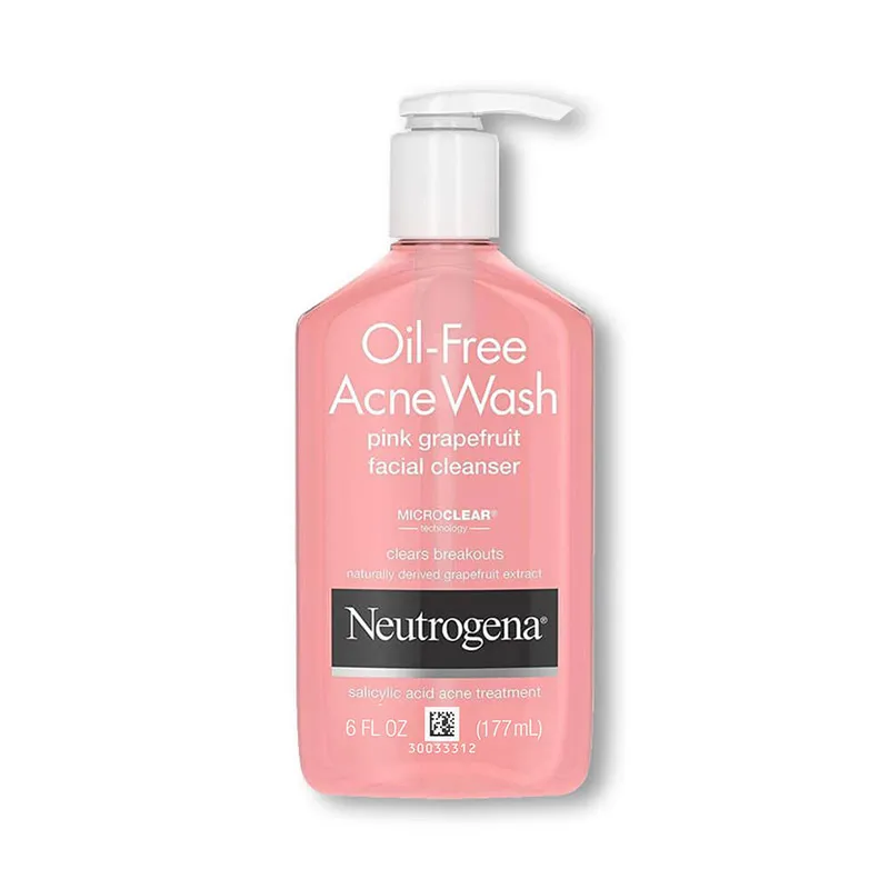 NEUTROGENA -Oil Free Acne Wash (Pink Grapefruit) Facial Cleanser 177ml