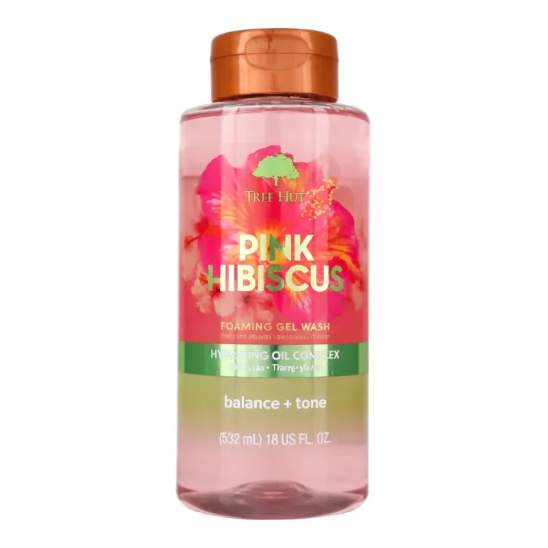 TREE HUT Pink Hibiscus Foaming Gel Wash 532ml